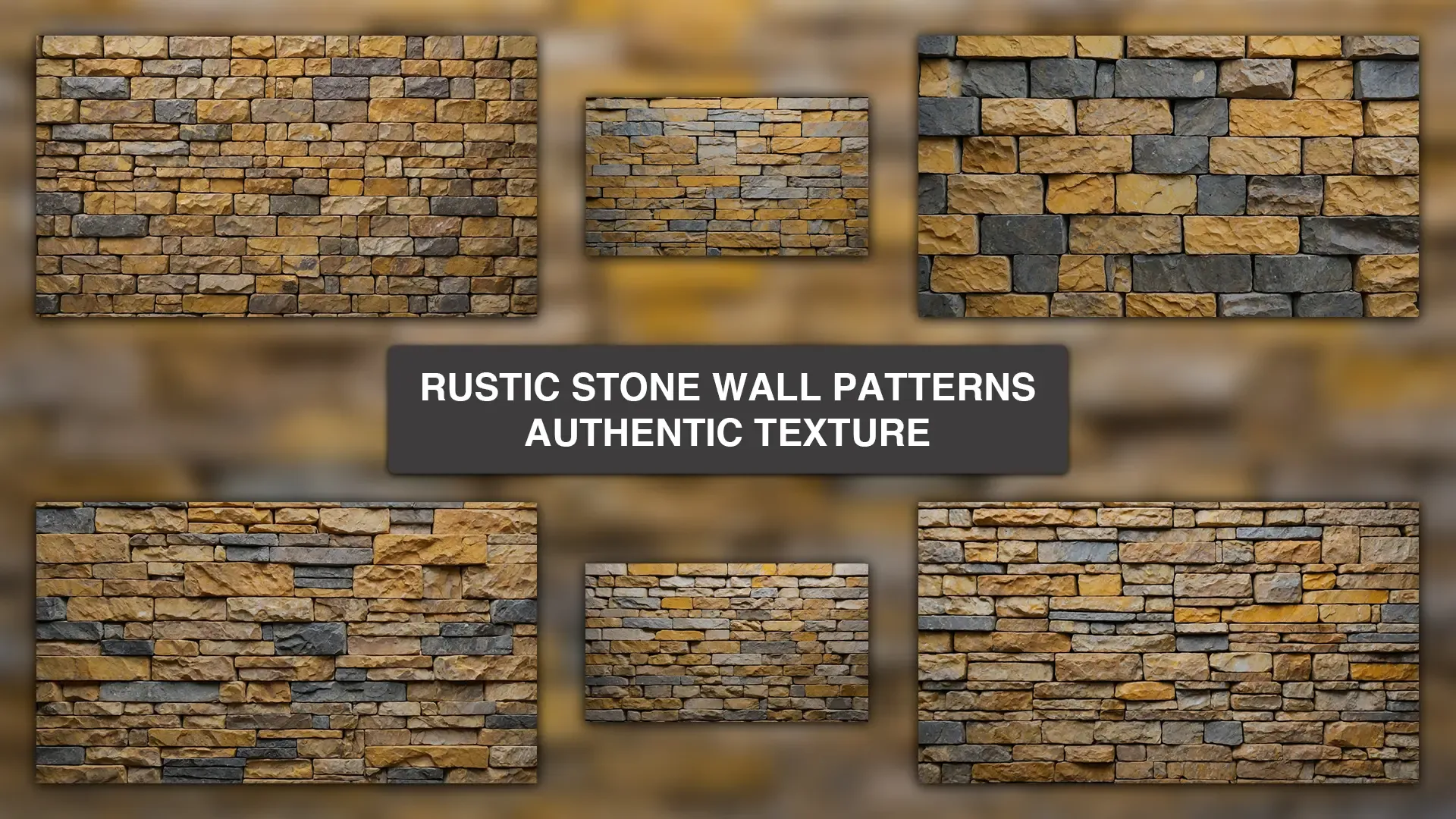 Rustic Stone Wall Patterns Authentic Texture Background Images Pack